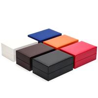 Boîte d'emballage pour montres en cuir PU avec logo personnalisé, double emplacement, pour montres de couple, coffret cadeau de luxe, vente en gros