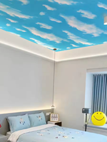 Rouleaux de papier peint autocollant ORON DECO personnalisés taille 3D imperméable fenêtres bleu ciel pour chambre à coucher