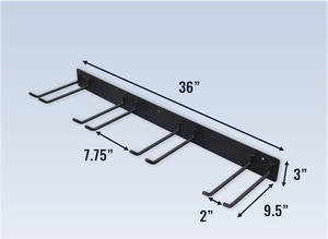 <span class=keywords><strong>Support</strong></span> <span class=keywords><strong>mural</strong></span> pour rangement d'outils de jardin à la maison Organisateur de <span class=keywords><strong>pelle</strong></span> de cour Râteaux Balais Tondeuses Tuyaux Crochets de rangement robustes - Product Image 2