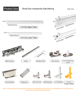Sistema di Scorrimento Invisibile per Porte con Binario Nascosto, Serie Magic Rail Senza Profilo a Vista - Product Image 2