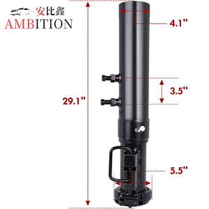 <span class=keywords><strong>Attelage</strong></span> de remorque robuste à tube rond col de cygne avec goupille de charge, <span class=keywords><strong>boule</strong></span> de 2-5/16 pouces, réglage de capacité, attache de quinzième roue de 8 pouces - Product Image 2