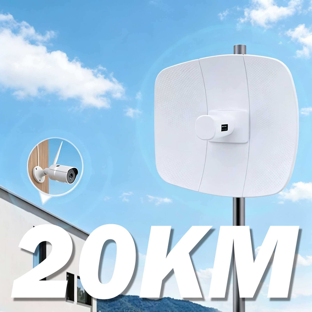 900Mbps 20KM Long Range Outdoor Ptp CPE Bridge Wifi Firewall Access Point Router Wifi Router Wireless Bridges Expander