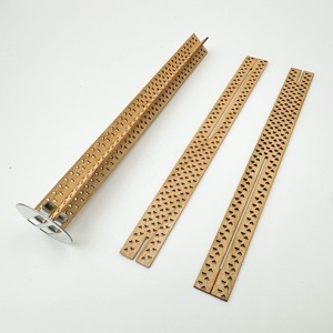 Mèches en bois pour la fabrication de bougies-Mèches en bois sans fumée. Mèche en bois avec pinces en métal pour la fabrication de bougies et l'artisanat de bougies DIY - Product Image 1