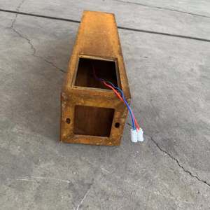 LED Corten Steel Bollard <b>Light</b> Outdoor Yard <b>Pathway</b> Guide Lamp - Product Image 4