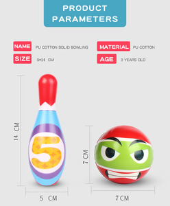 Niños de 2 a 4 años de edad, bebé, deportes de interior/exterior, pelota de algodón PU, juguete <span class=keywords><strong>para</strong></span> desarrollo de inteligencia, pelota, deportes, pelota de bolos, Juguetes - Product Image 6
