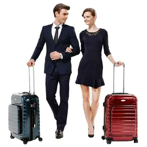 GSP Indonesia factory New unique fashional 100% polycarbonate PC trolley luggage