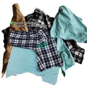 Trapos de algodón 100% altamente absorbentes Trapos de limpieza industriales de colores 10kg 15kg 20kg 25kg Trapos para limpieza - Product Image 5