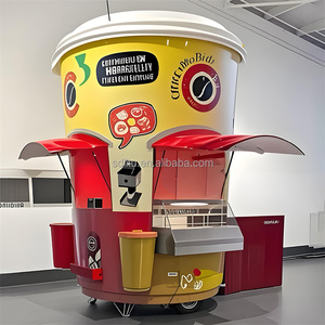 Food Truck Móvil Multifuncional, Remolque de Comida Personalizado en Forma de Taza de Café, Carrito para Venta de Helado, Postres, <span class=keywords><strong>Pizza</strong></span> y Catering - Product Image 3