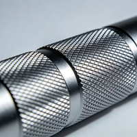 Service de fabrication CNC personnalisé, alliage d'aluminium, poignée moletée antidérapante