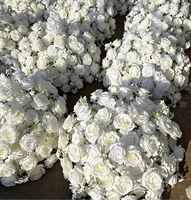 Boule de fleurs artificielles 5D, centre de table de mariage, rose en soie, de haute qualité, durable, arrangement de table pour décoration de réception de luxe