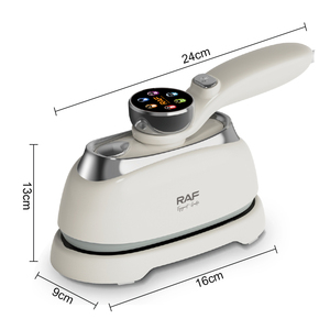 <span class=keywords><strong>Ferro</strong></span> <span class=keywords><strong>da</strong></span> <span class=keywords><strong>Stiro</strong></span> a Vapore Elettrico RAF 1300W con Display, Vapore Continuo, Piastra in Vetro per Casa, Hotel, Viaggi R.1397 - Product Image 1