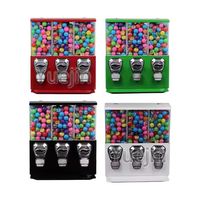 Distributeur automatique de bonbons à 3 têtes, machine à bonbons avec système de paiement par pièces et fonction SDK