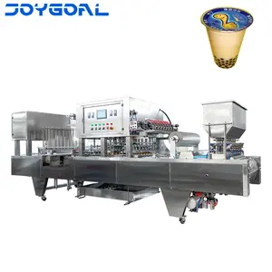 Fill And Seal Cups Machine Automatic Bubble Tea/juice/milk Tea Cup Filling And Sealing Machine