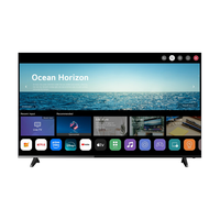 Téléviseur intelligent dernier cri 32 pouces Ultra-Large QLED HDR WEBOS 2.0 avec Wi-Fi et ports USB 1G+8G RAM/ROM 60Hz Noir Téléviseur pour hôtel