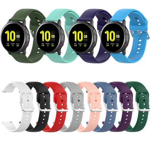 Bracelet en silicone à dégagement rapide 20/22mm pour montre intelligente <span class=keywords><strong>Samsung</strong></span> <span class=keywords><strong>Gear</strong></span> <span class=keywords><strong>S3</strong></span>/galaxy Active2 - Product Image 1