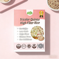 Riz instantané populaire tricolore de quinoa et konjac, faible en gras, riz shirataki sec à préparer, 100g, sans cuisson ni vapeur, prêt à consommer, 15-20 portions