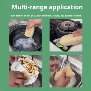 Vente en gros de luffas entiers naturels, utilisables pour laver les bols et comme luffa de bain - Product Image 3