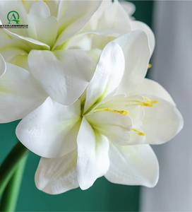 Fleurs d'<span class=keywords><strong>Amaryllis</strong></span> Artificielles Tige Real Touch Grandes Fleurs Tropicales <span class=keywords><strong>Plante</strong></span> de Ménage pour Arrangements de Vase Décor de Bureau à Domicile - Product Image 5
