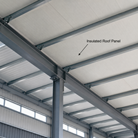 Structure d'entrepôt modulaire en acier moderne, bâtiment d'atelier en structure métallique pour espace industriel multi-usages