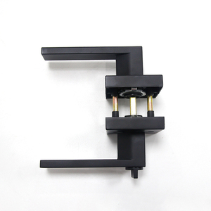 आधुनिक डिजाइन डोर हैंडल लॉक सेट होम सुरक्षा के लिए कुंजी सिलेंडर फ्रंट और बैक नॉब लीवर लैच - Product Image 5