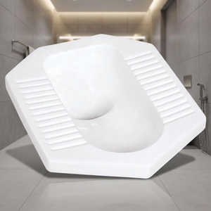 Fabriqué en Inde Cuvette de toilette accroupie en céramique de haute qualité avec garde-boue disponible pour l'approvisionnement direct en usine - Product Image 3