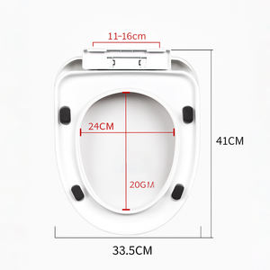 トイレシートカバー蓋蓋簡単設置ユニバーサルU字型PPトイレシートモダンホームバスルーム - Product Image 4