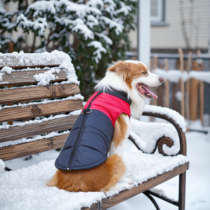 핫 세일 애완동물 의류 가을 겨울 야외 방수 강아지 두꺼운 따뜻한 면 친환경 조끼 중형 대형 사이즈 - Product Image 2