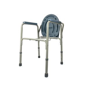 Asiento de Inodoro Portátil para Personas Mayores y Discapacitadas, Ajustable en Altura, con Diseño Plegable, Material de Hierro, Capacidad de 250 Kg - Product Image 3