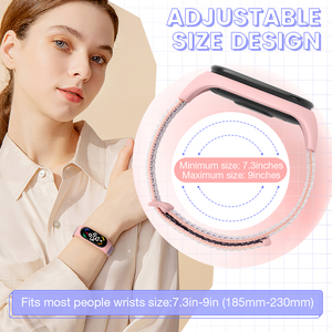 調節可能なソロループナイロン時計ストラップ Xiaomi スマートバンド 6 5 4 3 ストラップ用 女性用 男性用 - Product Image 4