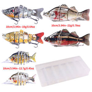 Ensemble <span class=keywords><strong>de</strong></span> leurres <span class=keywords><strong>de</strong></span> pêche multi-articulés 6 pièces/boîte avec boîte à accessoires, leurres durs pour la pêche à la perche, au brochet, à la truite, en eau douce et en eau salée - Product Image 3