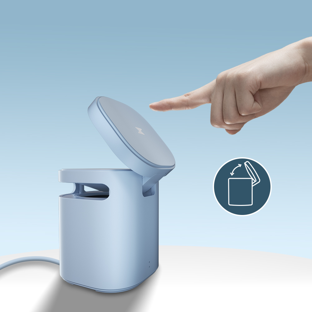 Магнитное Беспроводное зарядное устройство Рог dj беспроводной мини-динамик с 2in1 Беспроводная зарядная станция с 15 Вт USB-C зарядное устройство для iPhone