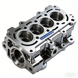 Têtes de cylindres de moteur automobile personnalisées en fonte, acier forgé, alliage, pièces de moteur en alliage d'aluminium - Product Image 1