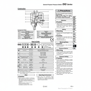 Interruptor de presión de uso general SMC Pneumatics - Product Image 1