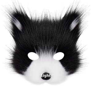 Nouveau Masque de Performance pour Enfants en Peluche Renard, Modèle M005, Tendance, en Latex et Plastique, pour Halloween et Soirées Costumées - Product Image 5