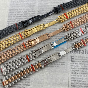 Accessori per orologi in acciaio inox President cinturino invisibile fibbia pieghevole nero verde fantasma 20mm cinturino in acciaio solido - Product Image 6