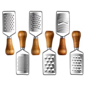 Cassia bois 304 acier inoxydable Mini râpe à fromage Mini fabrication de fromage outils de cuisine debout petits Gadgets de cuisine râpe à citron - Product Image 5