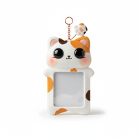 Porte-cartes en peluche personnalisé, étui doux et moelleux pour badge d'identité, porte-monnaie pour carte de bus de voyage, porte-clés pour enfants et fans, vente en gros OEM ODM