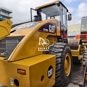 Rodillo Compactador Vibratorio Usado Caterpillar CS683E Importado de Japón en Shanghái, Compactador de Carreteras CS-863E CS-683E con Motor Diésel y Bomba - Product Image 4