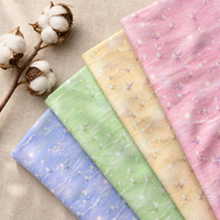 Nouvelle Arrivée Tissu Popeline de Coton Biologique Tissé à Imprimé Floral Respirant Personnalisable OEM pour Robes et Chemises d'Enfants, Artisanat de Confection