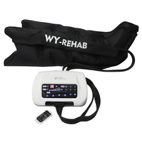Masseur à compression d'air VU à 4 chambres pour drainage lymphatique des jambes, favorisant la circulation sanguine et la relaxation musculaire, pour usage domestique