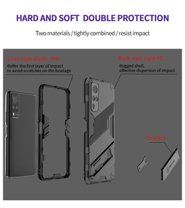 เคสโทรศัพท์มือถือแฟชั่นผู้ชาย สำหรับ VIVO Y51 (2020 รุ่นอินเดีย) <span class=keywords><strong>Y31</strong></span> <span class=keywords><strong>2021</strong></span> 4G Y51a Y53s เคสโทรศัพท์มือถือแบบสองชั้น ผู้ผลิตเคสโทรศัพท์มือถือ - Product Image 3