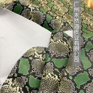 Coque de téléphone à motif de serpent en peau de vache, impression 3D, motif <span class=keywords><strong>Python</strong></span>, cuir véritable - Product Image 4