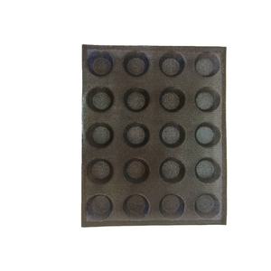 <span class=keywords><strong>Moule</strong></span> à <span class=keywords><strong>mini</strong></span>-hamburgers en silicone enduit de fibre de verre, 38x25cm, rectangulaire, perforé, noir, 20 cavités, durée de vie de 2000 utilisations <span class=keywords><strong>pour</strong></span> la cuisson - Product Image 3