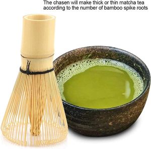 Fouet à matcha artisanal japonais traditionnel en bambou, 100 brins, avec emballage personnalisé en boîte cartonnée - Product Image 3