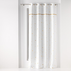 Cortina Metálica Estampada con Ojales y Diseño de Poliéster 140X260CM - Product Image 1