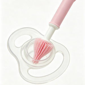 Kit de Cepillos de Limpieza <span class=keywords><strong>para</strong></span> Bebés, Libres de BPA, Aptos <span class=keywords><strong>para</strong></span> Alimentos, Suaves al Tacto, No Dañan los Pezones, con <span class=keywords><strong>Base</strong></span> Adorable en Forma de Gato - Product Image 5