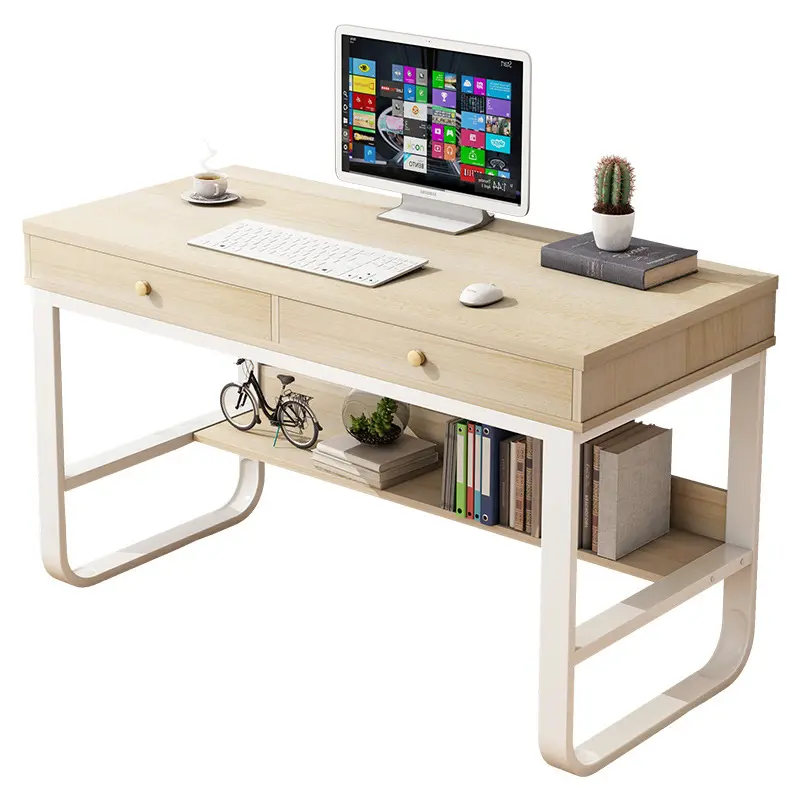 Home Office Furniture Writing Desk Computer Work Station with 2 drawers