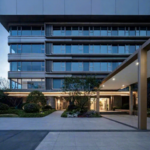 Sistema de Fachada de Muro Cortina de Aluminio Contemporáneo, Impermeable, con Aislamiento Térmico y Acústico, para Exteriores de Edificios de Oficinas - Product Image 5
