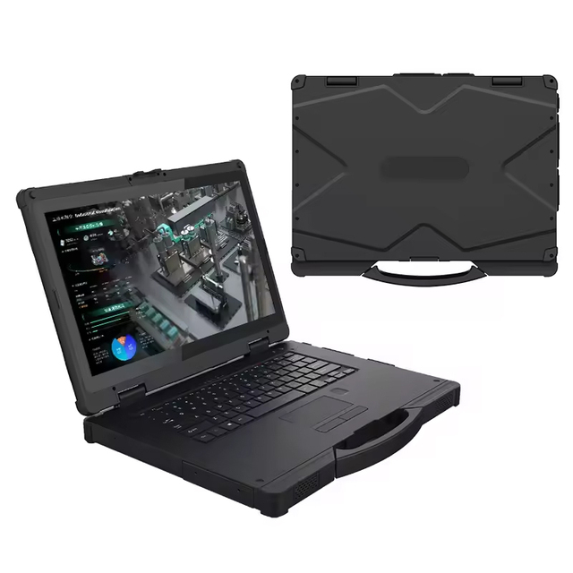 Thinckin 14'' Industrial Rugged Laptop Waterproof/Anti-Dust Smart Notebook Wireless Linux OS Intel I5 Processor SSD Business