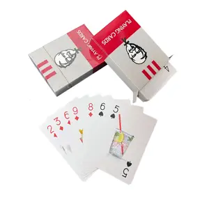 Carte à jouer en papier/plastique, impression personnalisée, carte de Poker publicitaire, cartes à jouer personnalisées avec boîtes